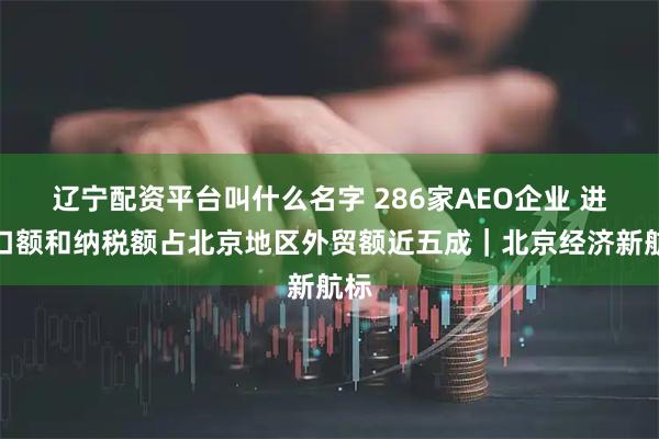 辽宁配资平台叫什么名字 286家AEO企业 进出口额和纳税额占北京地区外贸额近五成｜北京经济新航标